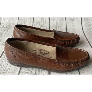 SAS Tripad Comfort Womens Size 9.5 S Brown Leather Loafer Shoes